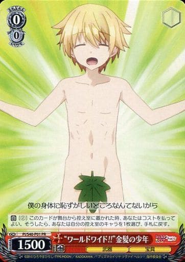 [PR] PI/S40-P01 “ワールドワイド!!”金髪の少年