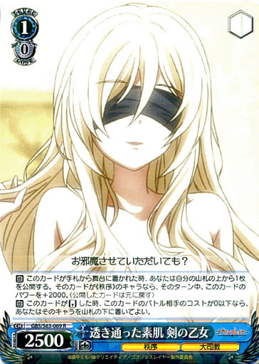 [R] GBS/S63-069 透き通った素肌 剣の乙女