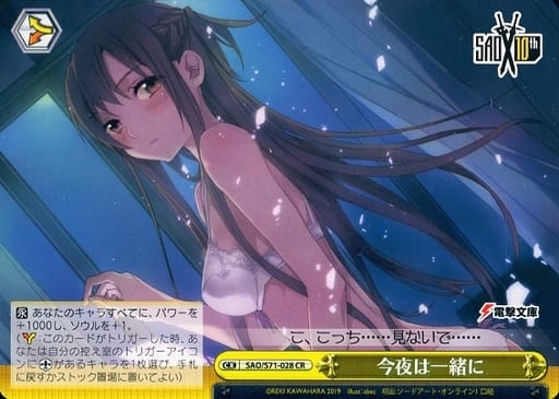 [CR] SAO/S71-028 今夜は一緒に