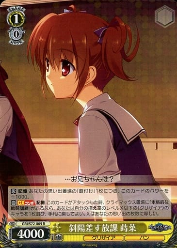 [R] GRI/S72-005 斜陽差す放課 蒔菜
