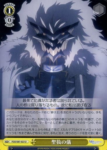 [U] FGO/S87-023 聖抜の儀