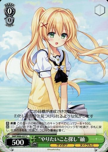 [C] SMP/W60-037 “やりたいこと探し”紬