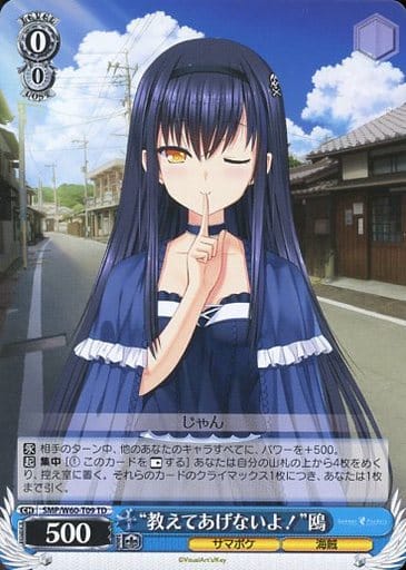 [TD] SMP/W60-T09 “教えてあげないよ!”鴎