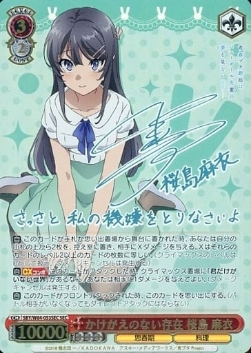 [SEC] SBY/W64-053SEC かけがえのない存在 桜島 麻衣(サイン入り)