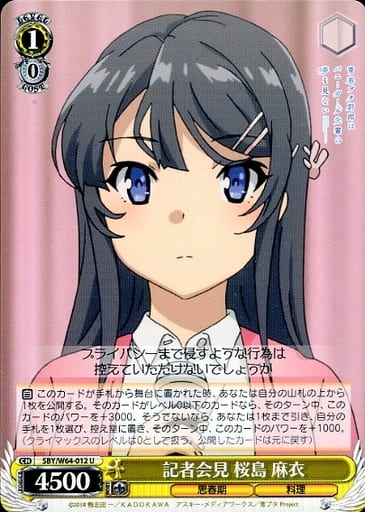 [U] SBY/W64-012 記者会見 桜島 麻衣