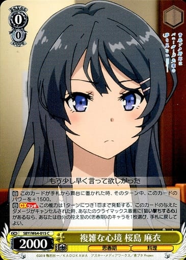 [C] SBY/W64-015 複雑な心境 桜島 麻衣