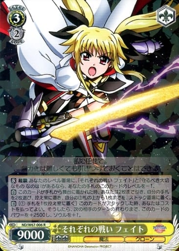 [R] ND/W67-006 それぞれの戦い フェイト