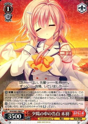 [R] DC4/W81-080 夕陽の中の告白 未羽