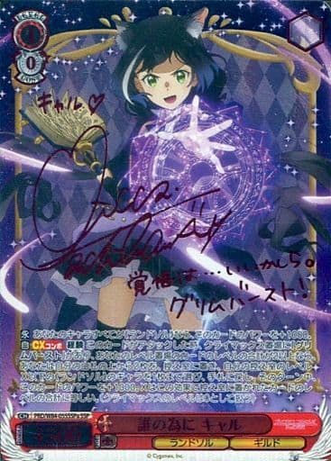 [SSP] PRD/W84-055SSPa 誰の為に キャル(サイン入り)