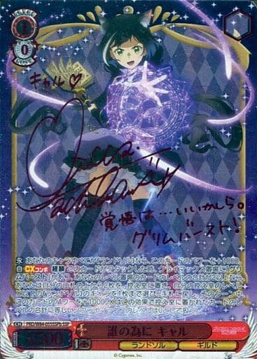 [SSP] PRD/W84-055SSPb 誰の為に キャル(サイン入り)