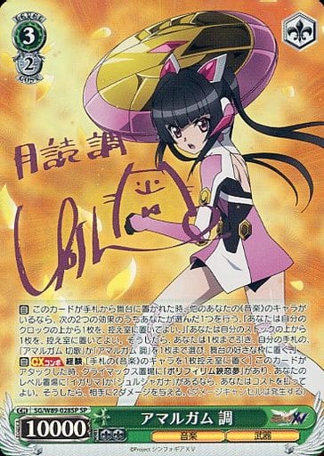 [SP] SG/W89-028SP アマルガム 調(サイン入り)