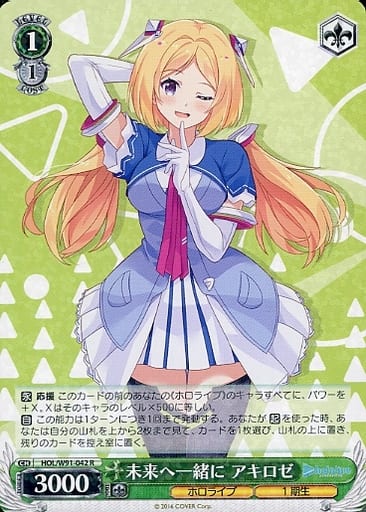 [R] HOL/W91-042 未来へ一緒に アキロゼ