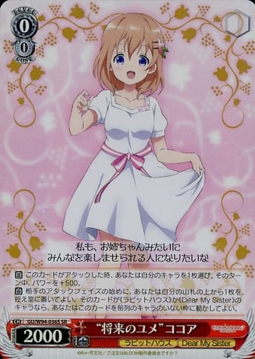 [SR] GU/W94-036S “将来のユメ” ココア