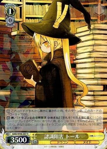 [R] KMD/W96-007 認識阻害 トール