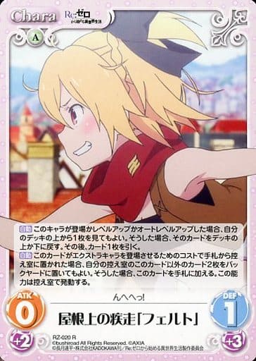 [R] RZ-020 屋根上の疾走「フェルト」