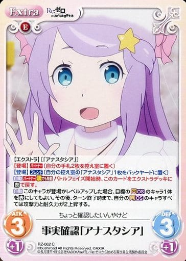[C] RZ-062 事実確認「アナスタシア」