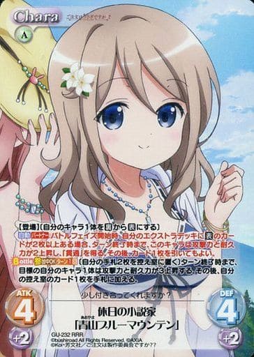 [RRR] GU-232 休日の小説家「青山ブルーマウン...