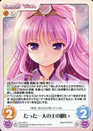 [C] AU-435 たった一人の主の願い