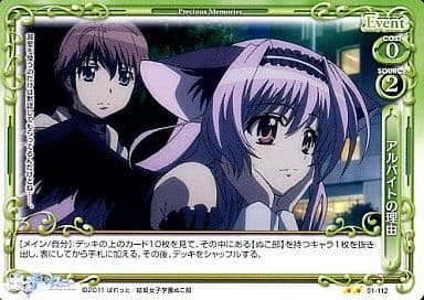 [UC] 01-112 アルバイトの理由
