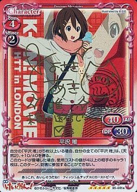 [SP] 05-001a 平沢 唯(サイン入り)