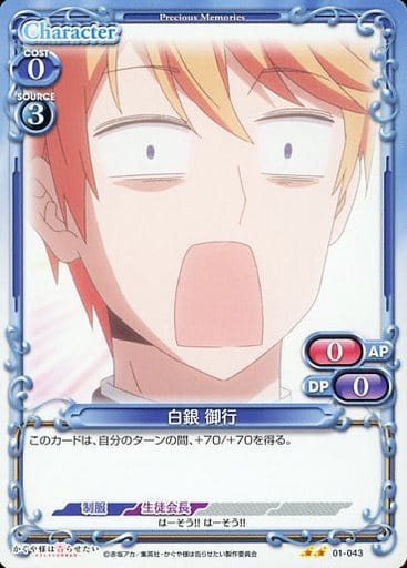 [N] 01-043 白銀 御行