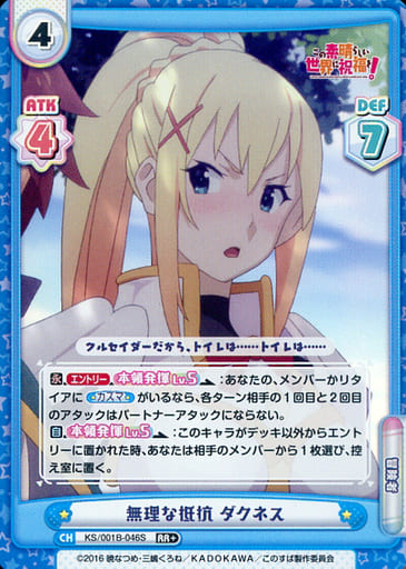 [RR+] KS/001B-046S 無理な抵抗 ダクネス