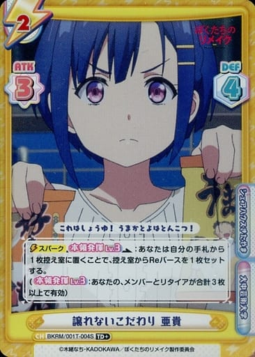 [TD+] BKRM/001T-004S 譲れないこだわり 亜貴
