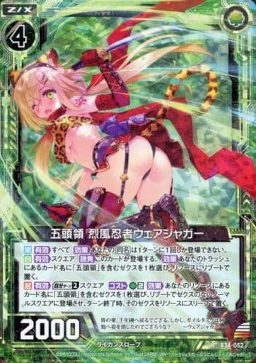 [RH] B34-052 五頭領 烈風忍者ウェアジャガー(ホロ)