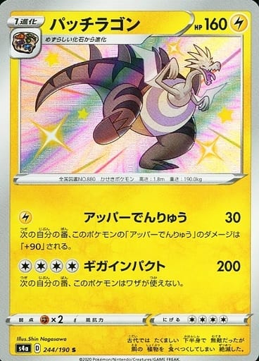 [S] 244/190 パッチラゴン