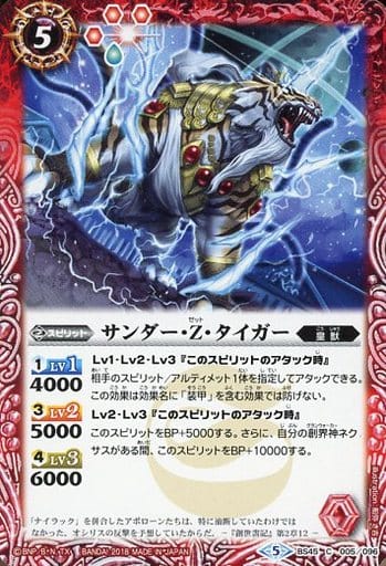 [C] BS45-005 サンダー・Z・タイガー