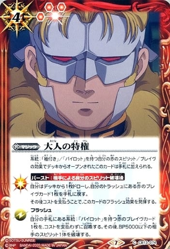 [C] CB13-074 大人の特権