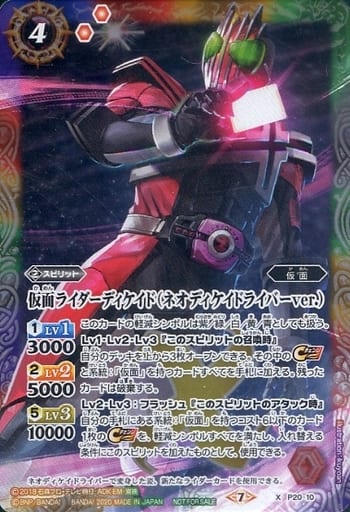 [X] P20-10 仮面ライダーディケイド（ネオデ...