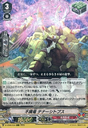 [RRR] D-VS06/034 不撓竜 テナーシトプス