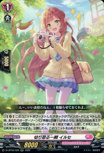 [RR] D-LBT03/020 切り取る一瞬 イルセ