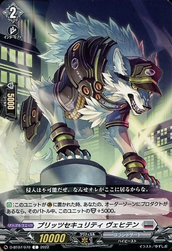 [C] D-BT07/070 ブリッツセキュリティ ヴェヒテン