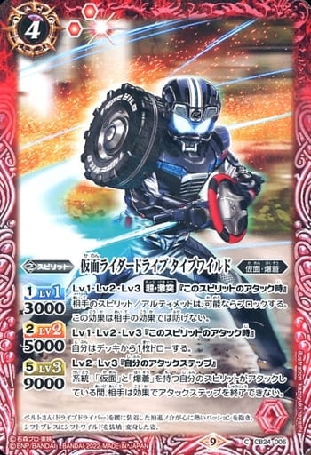 [C] CB24-006 仮面ライダードライブ タイプワイルド